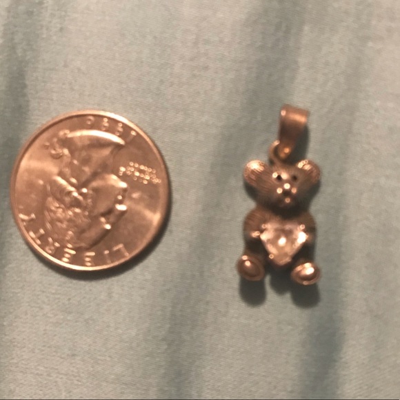 🌵 3/$20.    Sterling Silver Teddy Bear Charm - Picture 2 of 3